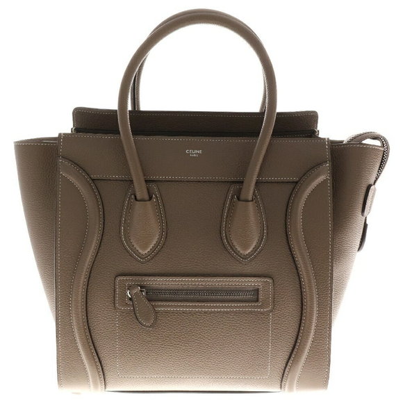 Celine Luggage Suri Leather Tote Bag Brown - Picture 1 of 6